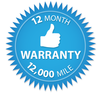 12 Month 12,000 Mile Warranty